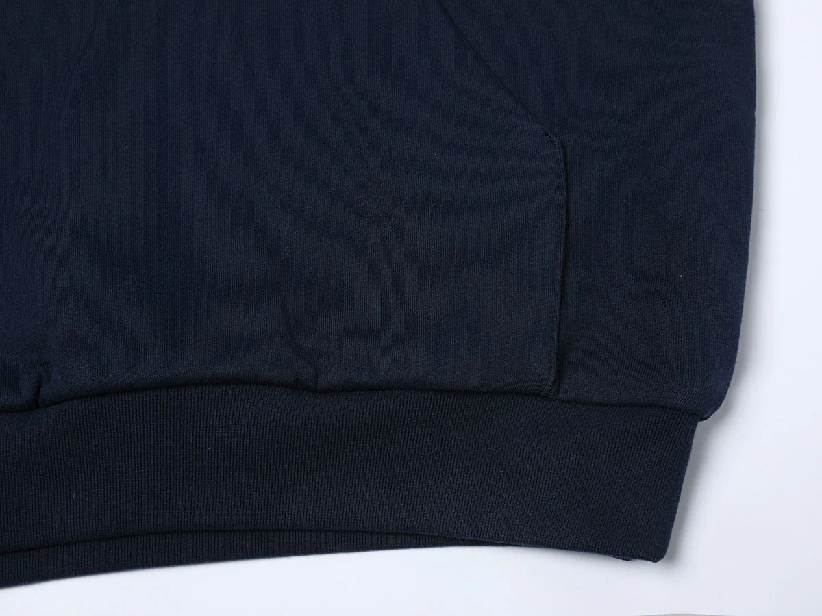 1000 GSM DOUBLE-LAYER 'NAVY BLUE' HOODIE - Image 5