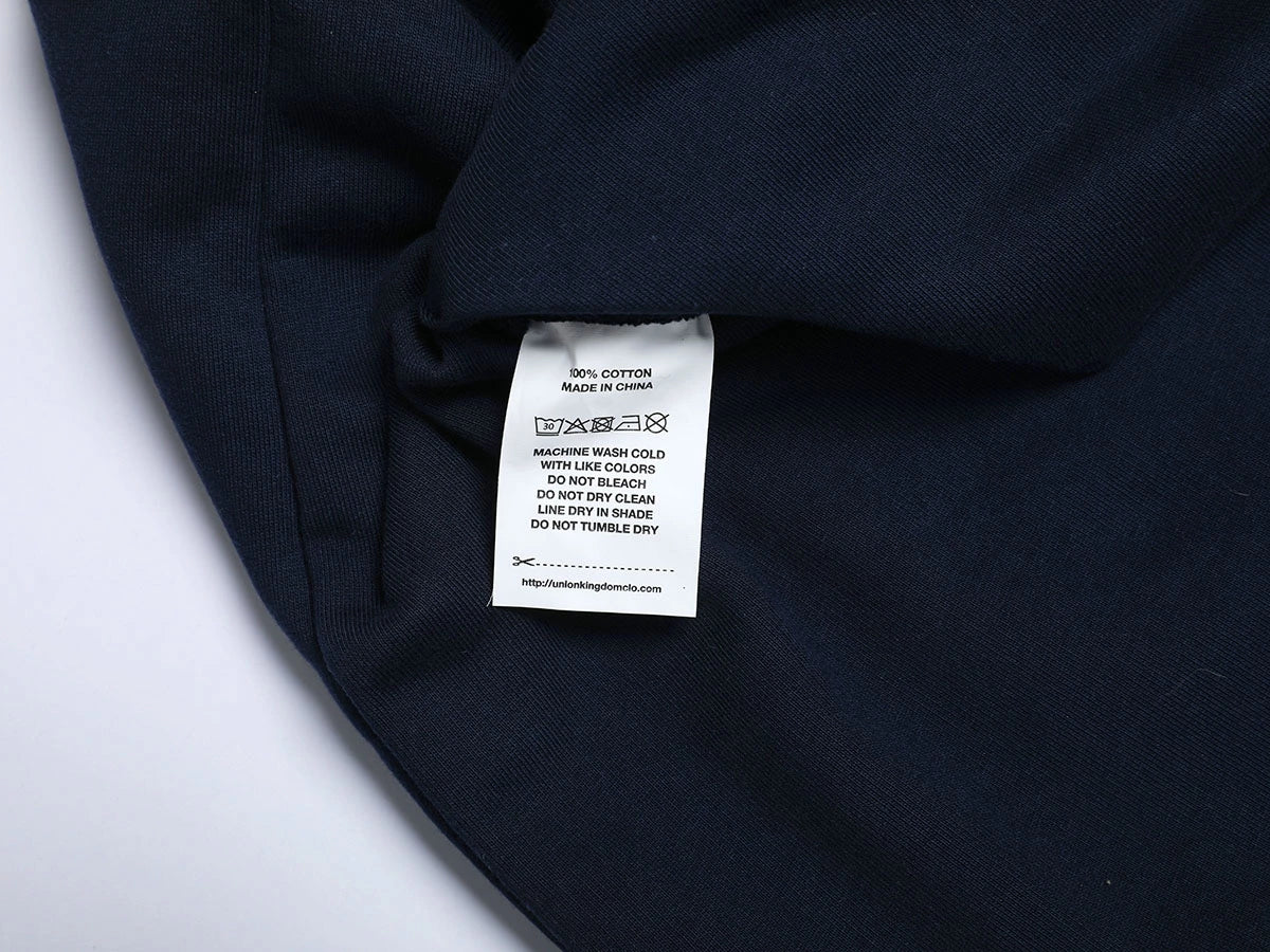1000 GSM DOUBLE-LAYER 'NAVY BLUE' HOODIE - Image 7