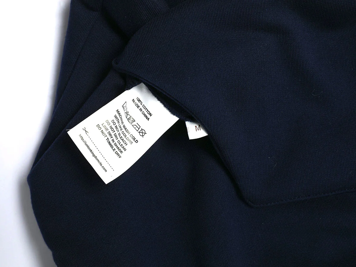1000 GSM DOUBLE-LAYER 'NAVY BLUE' HOODIE - Image 8