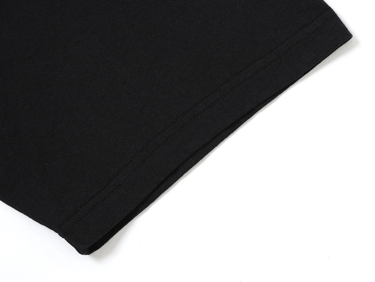 150 GSM RELAXED BOXY FIT 'BLACK' T-SHIRT - Image 4