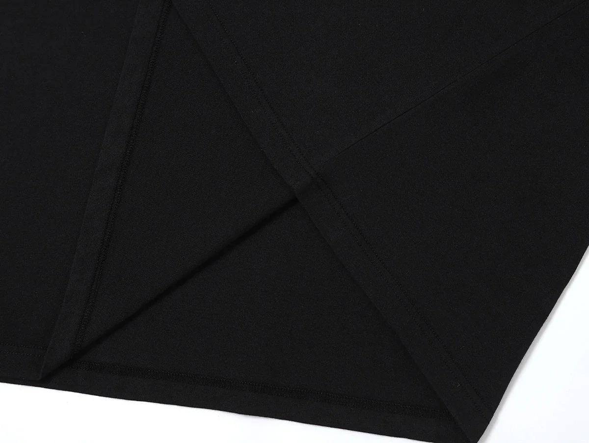 150 GSM RELAXED BOXY FIT 'BLACK' T-SHIRT - Image 5