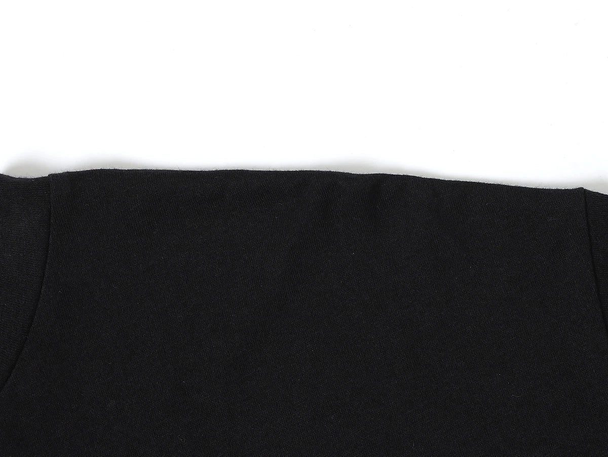 150 GSM RELAXED BOXY FIT 'BLACK' T-SHIRT - Image 8