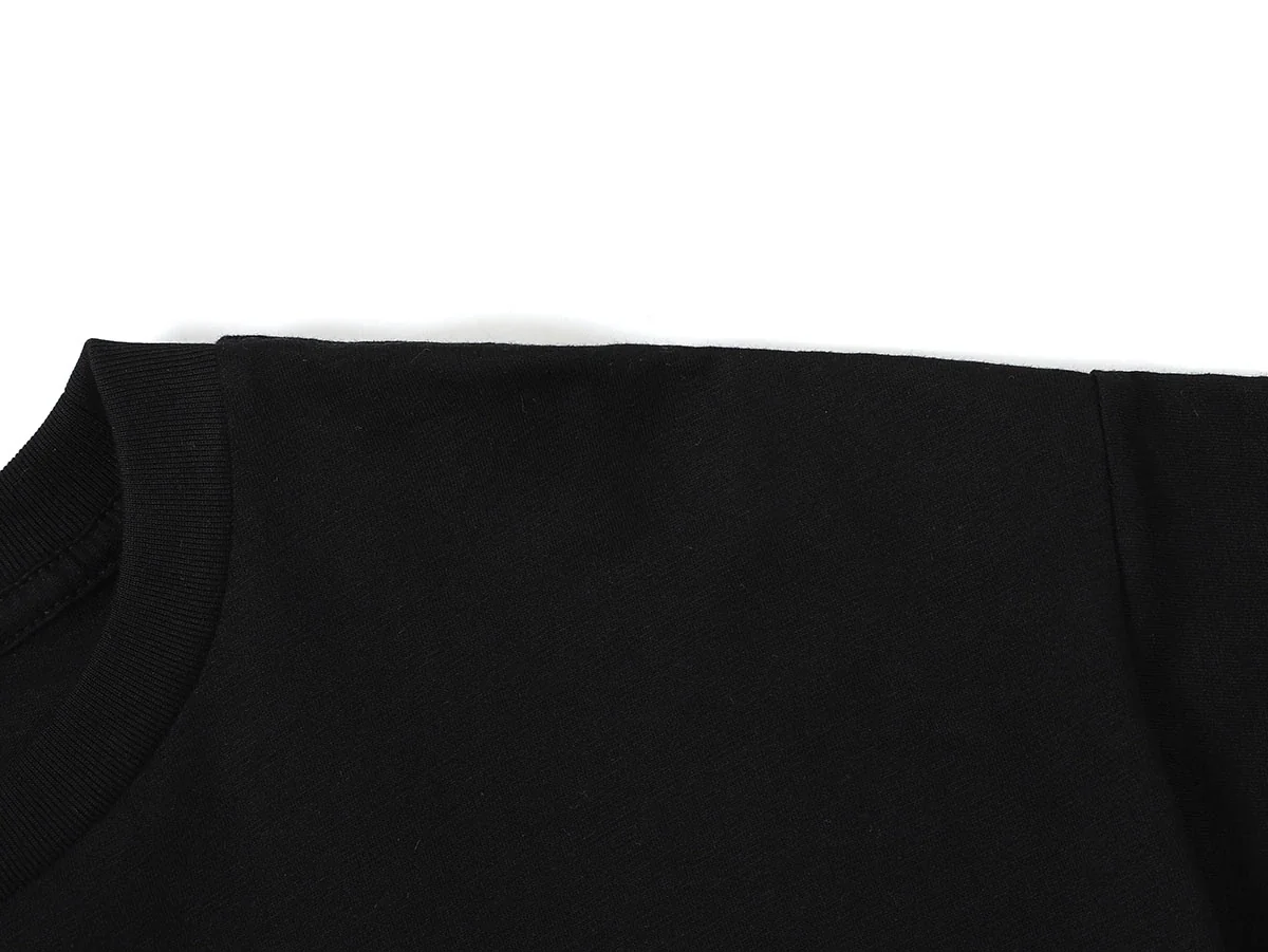 200 GSM RELAXED BOXY FIT 'BLACK' T-SHIRT - Image 4