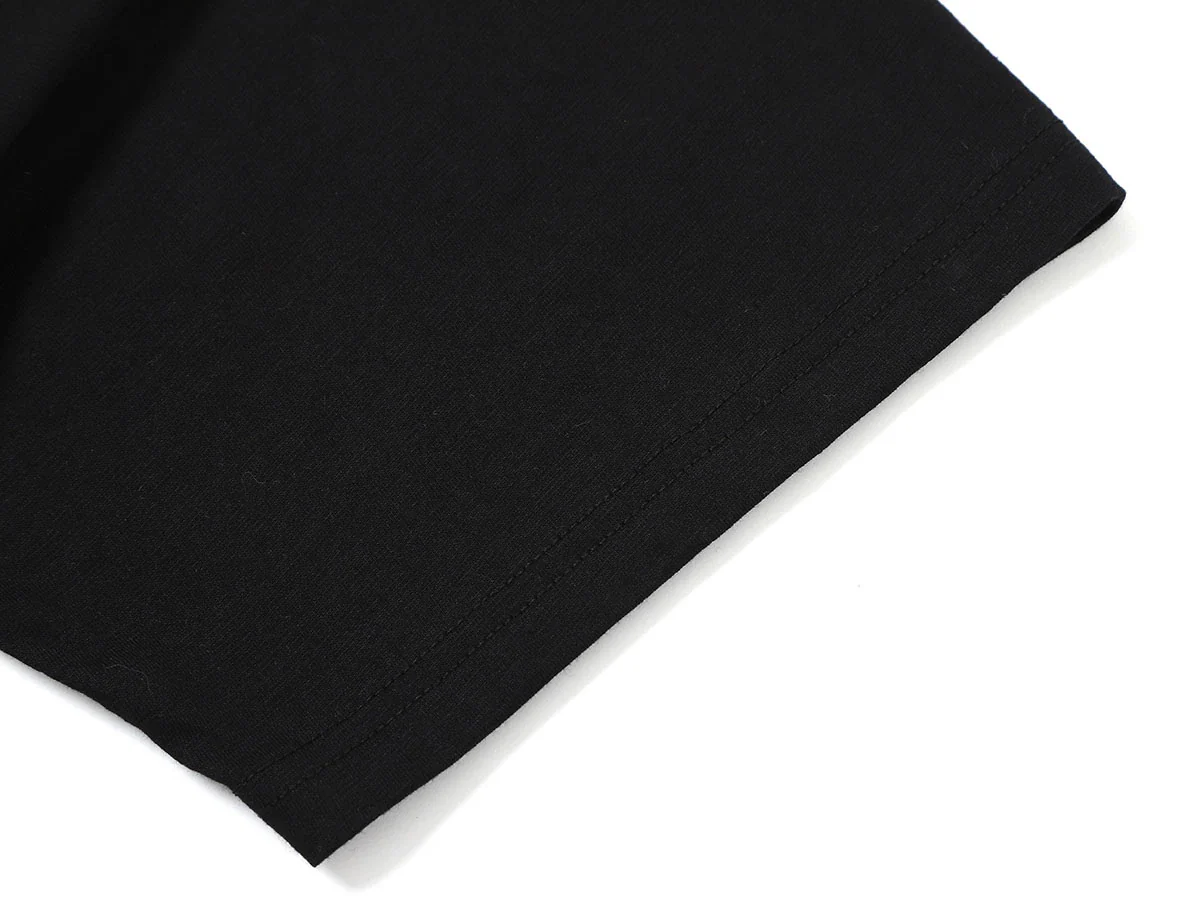 200 GSM RELAXED BOXY FIT 'BLACK' T-SHIRT - Image 5