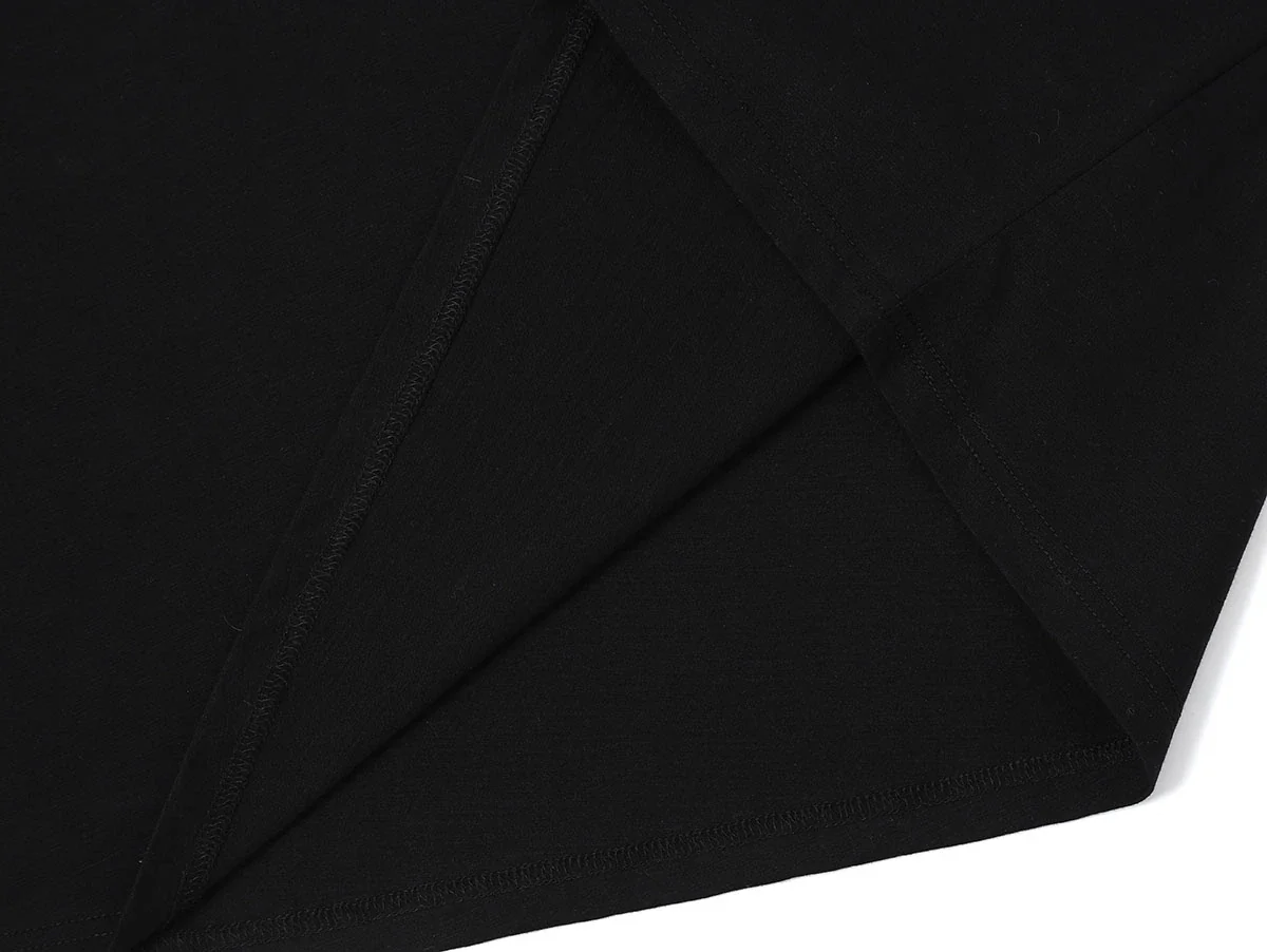 200 GSM RELAXED BOXY FIT 'BLACK' T-SHIRT - Image 6
