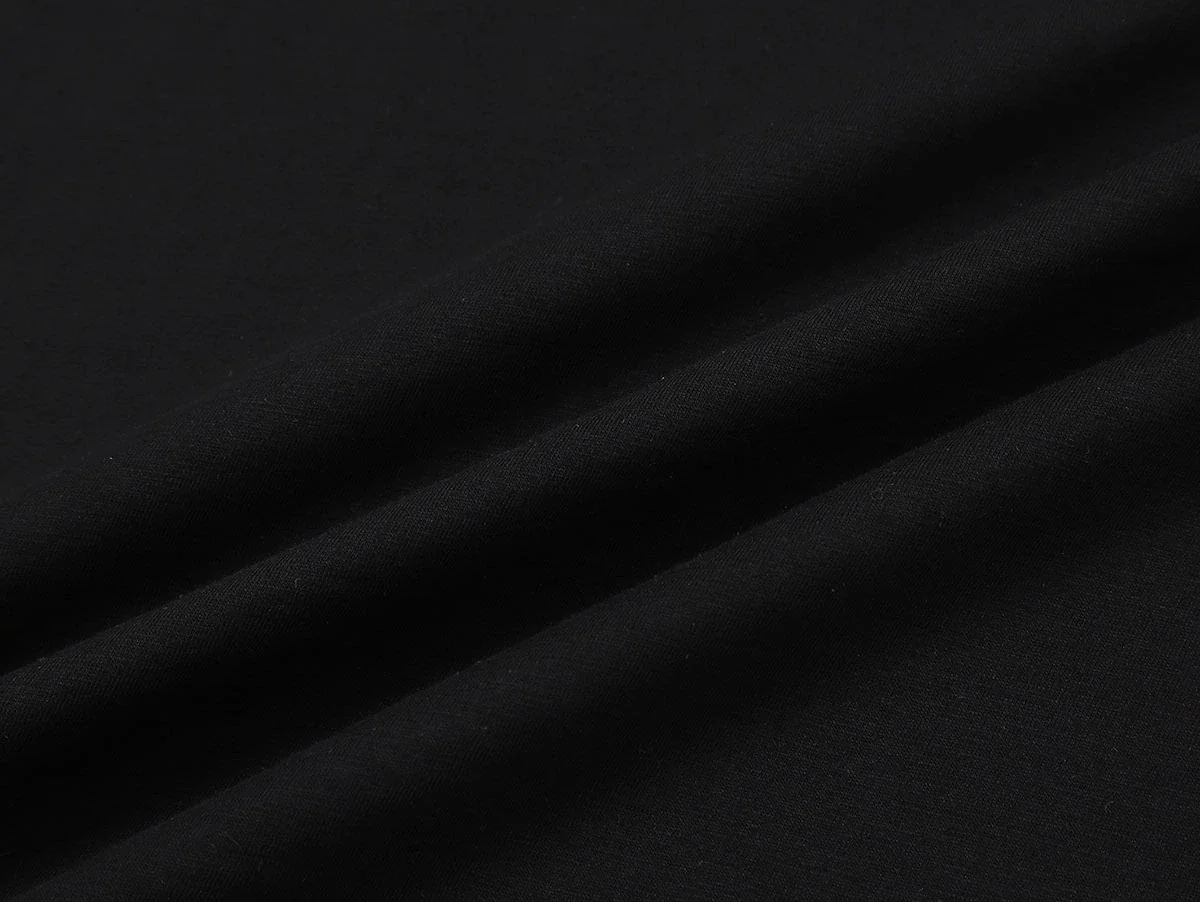 200 GSM RELAXED BOXY FIT 'BLACK' T-SHIRT - Image 8