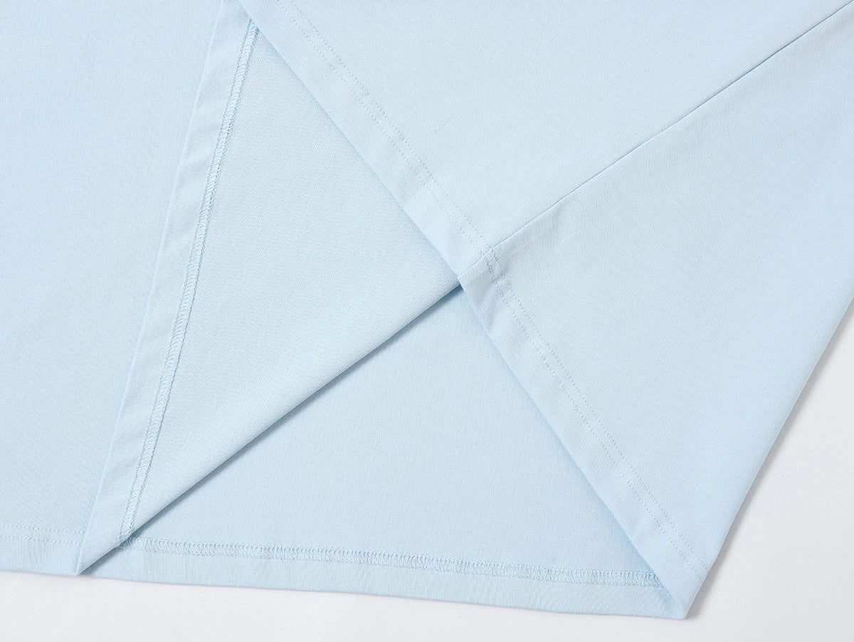240 GSM BOXY CROPPED FIT 'ICE BLUE' T-SHIRT - Image 6