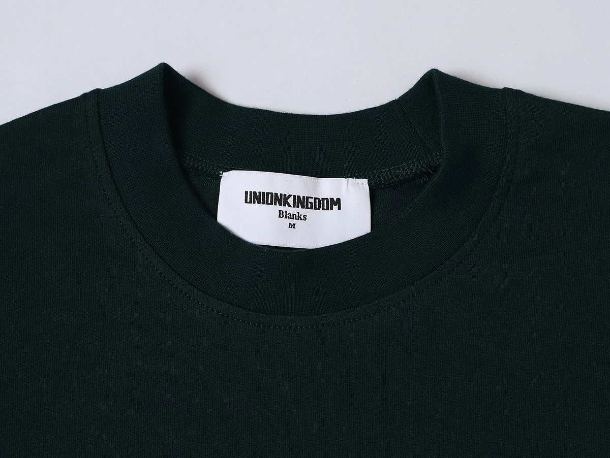 240 GSM BOXY CROPPED FIT 'DEEP GREEN' T-SHIRT - Image 3