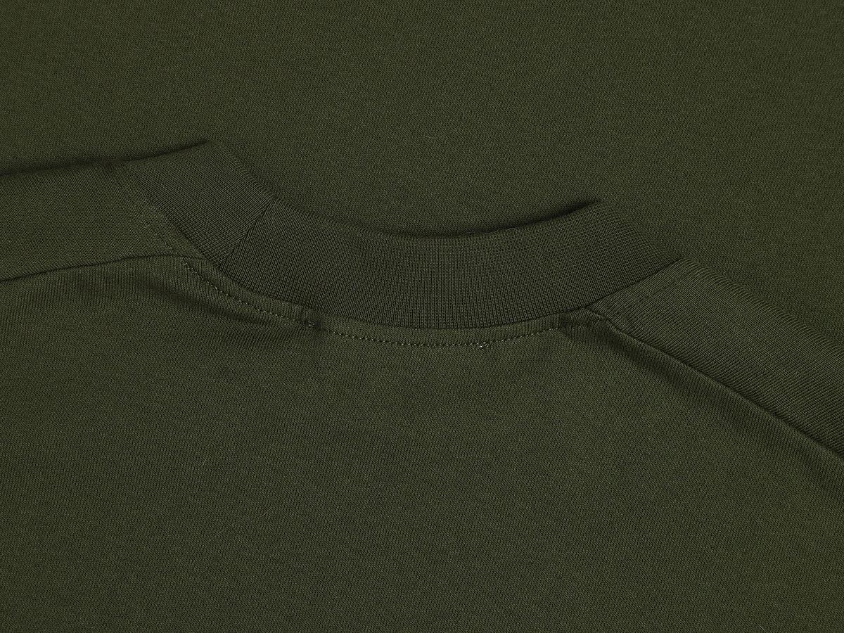 240 GSM BOXY CROPPED FIT 'OLIVE' T-SHIRT - Image 4