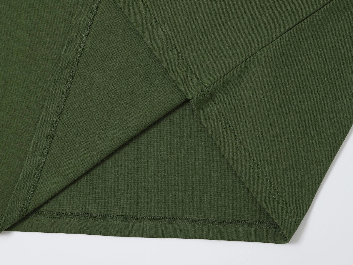 250 GSM LOOSE FIT 'OLIVE' T-SHIRT - Image 6