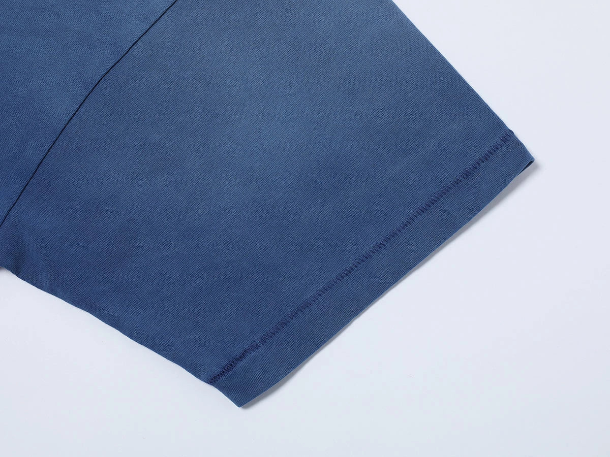 250 GSM LOOSE FIT ' WASHED BLUE' T-SHIRT - Image 5