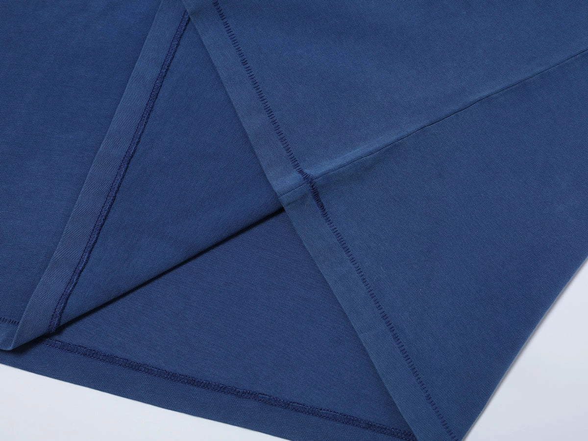 250 GSM LOOSE FIT ' WASHED BLUE' T-SHIRT - Image 6