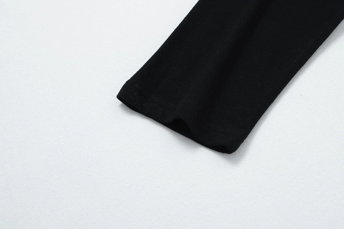 250 GSM TERRY TEXTURE RALAN SOFT 'BLACK' LONG SLEEVE - Image 5