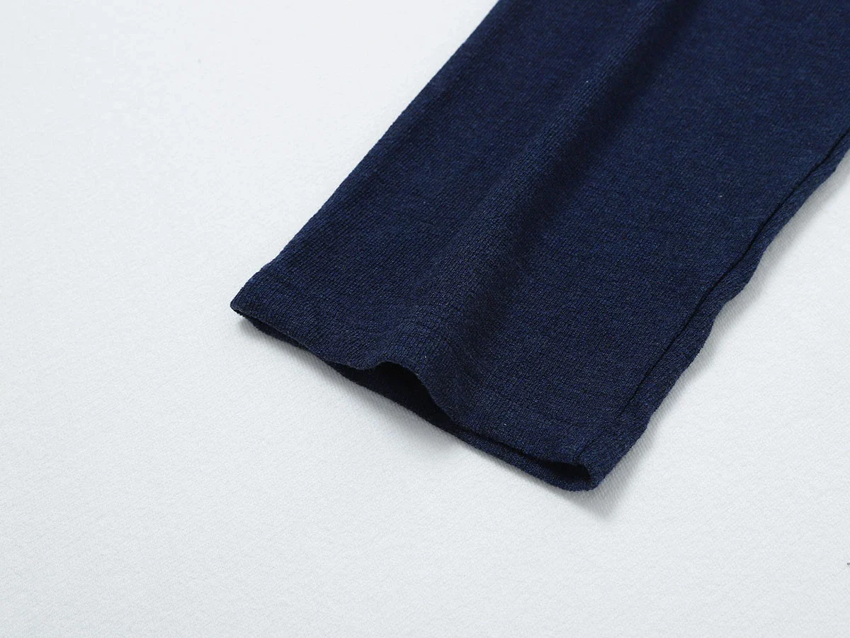 250 GSM TERRY TEXTURE RALAN SOFT 'NAVY BLUE' LONG SLEEVE - Image 5