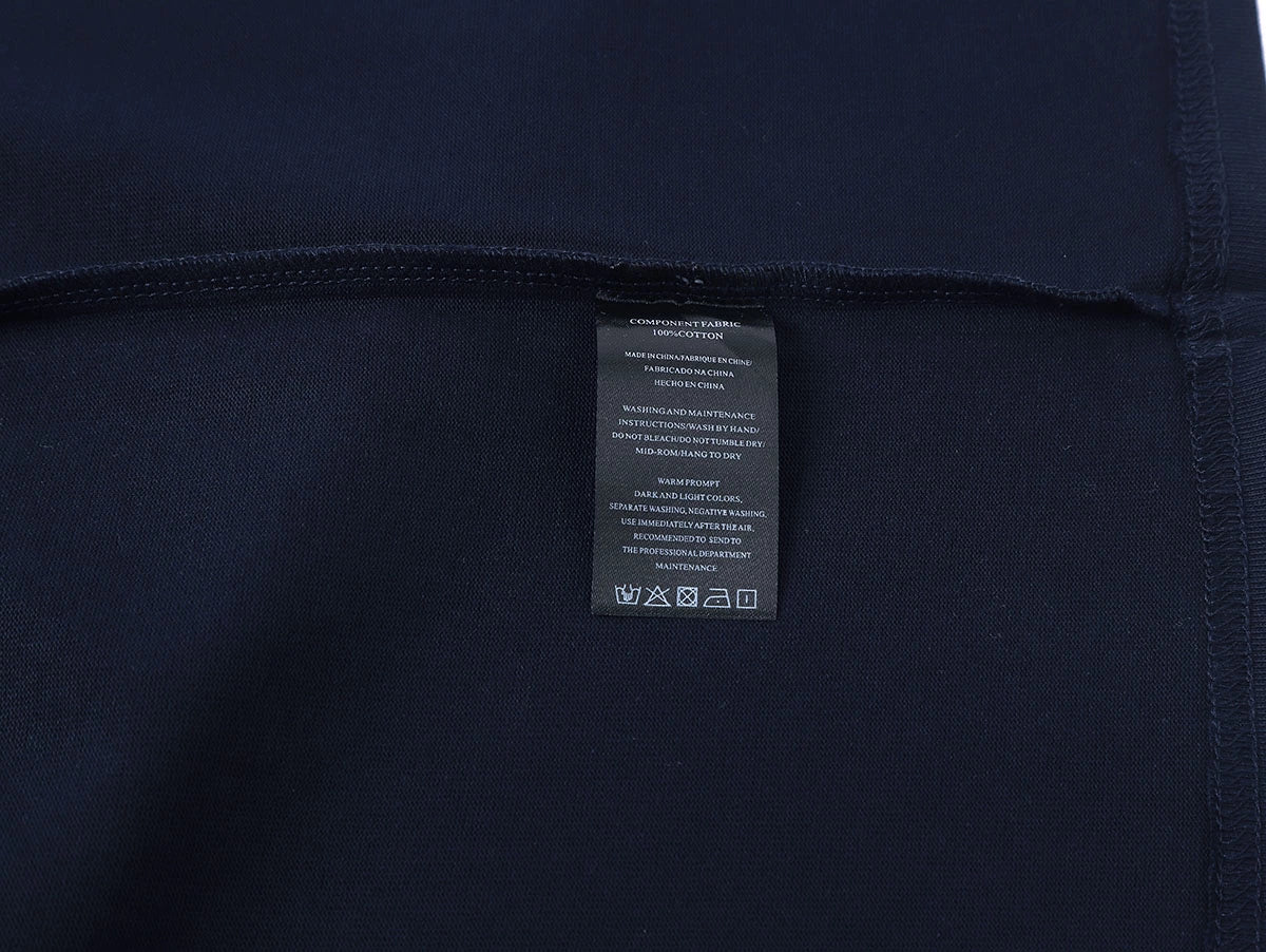 250 GSM LOOSE FIT 'NAVY BLUE' T-SHIRT - Image 6