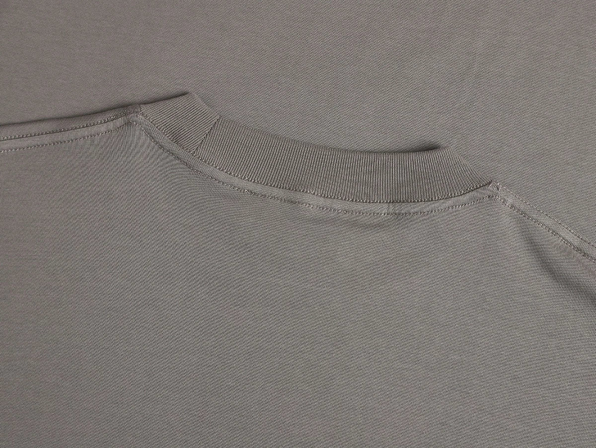 250 GSM LOOSE FIT 'SMOKE GRAY' T-SHIRT - Image 4