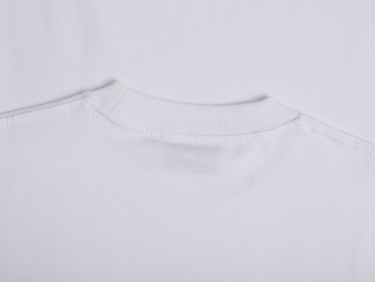 250 GSM LOOSE FIT WHITE' T-SHIRT - Image 4