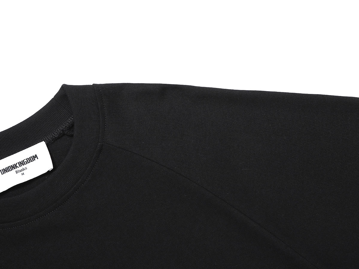 280 GSM RAW COTTON RALAN 'BLACK' LONG SLEEVE - Image 3