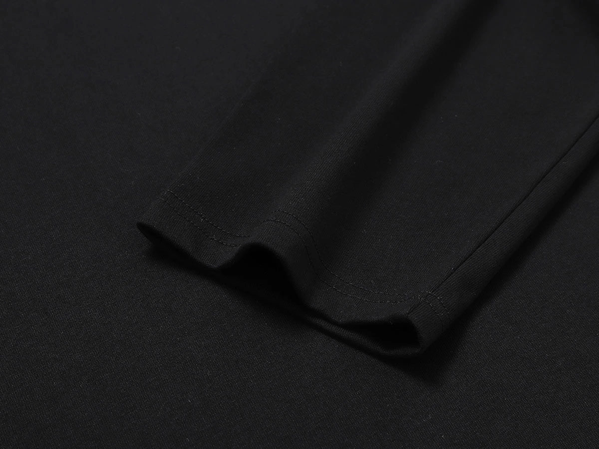 280 GSM RAW COTTON RALAN 'BLACK' LONG SLEEVE - Image 5