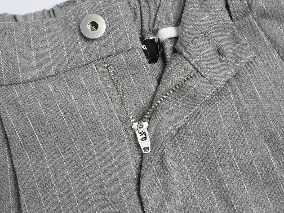 300 GSM BAGGY FIT STRIPED PLEATED 'GARY' PANTS - Image 7