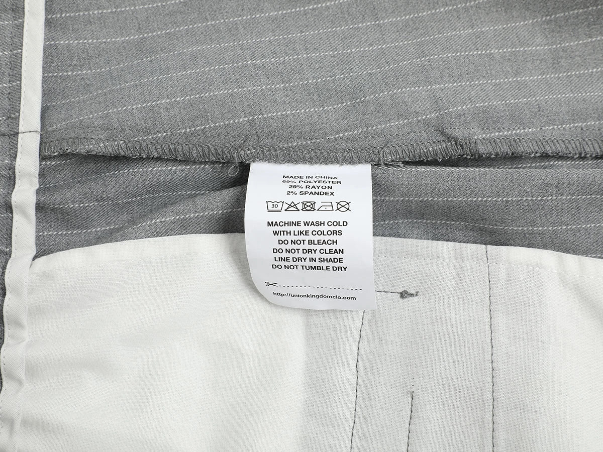 300 GSM BAGGY FIT STRIPED PLEATED 'GARY' PANTS - Image 8