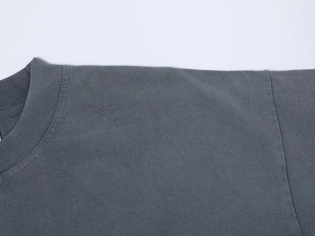 250 GSM LOOSE FIT ' WASHED DARY GRAY' T-SHIRT - Image 3