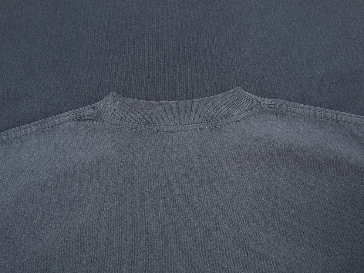 250 GSM LOOSE FIT ' WASHED DARY GRAY' T-SHIRT - Image 4