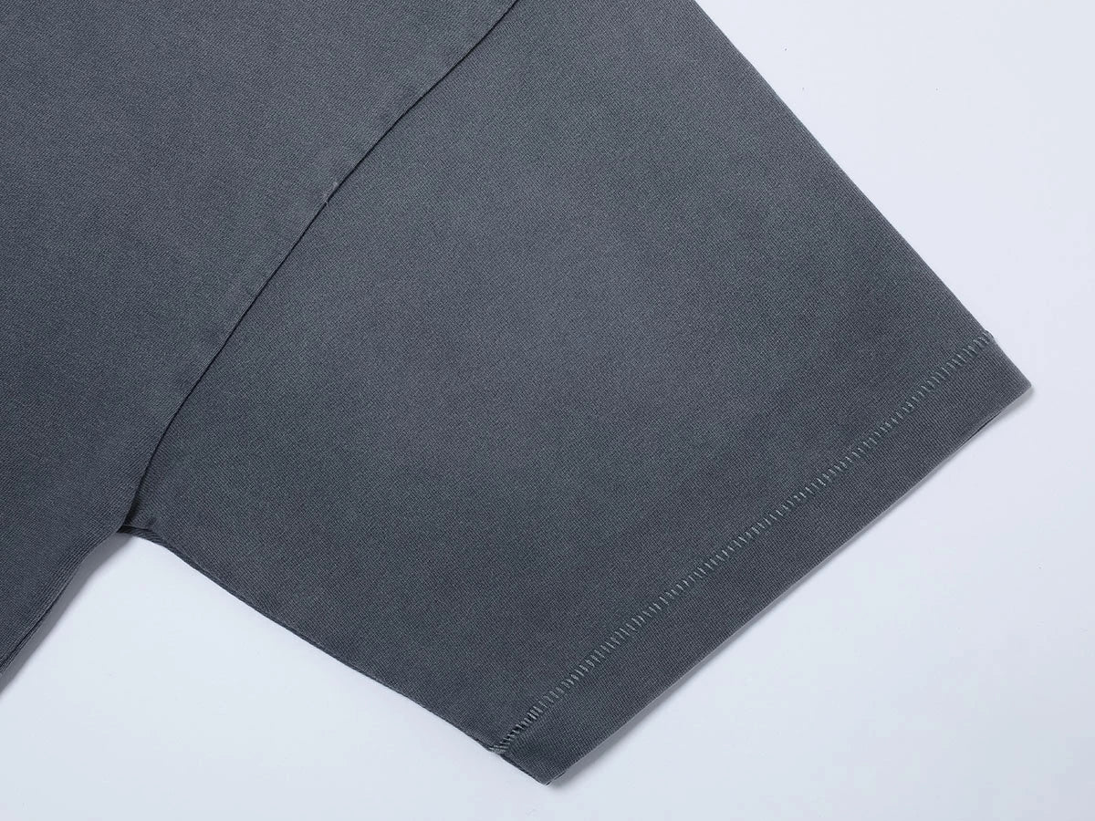 250 GSM LOOSE FIT ' WASHED DARY GRAY' T-SHIRT - Image 5