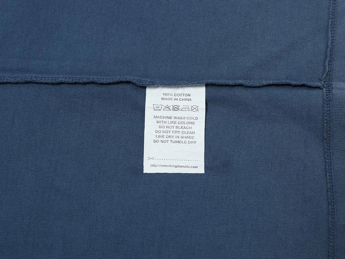 320 GSM BOXY CROPPED 'WASHED BLUE' T-SHIRT - Image 7