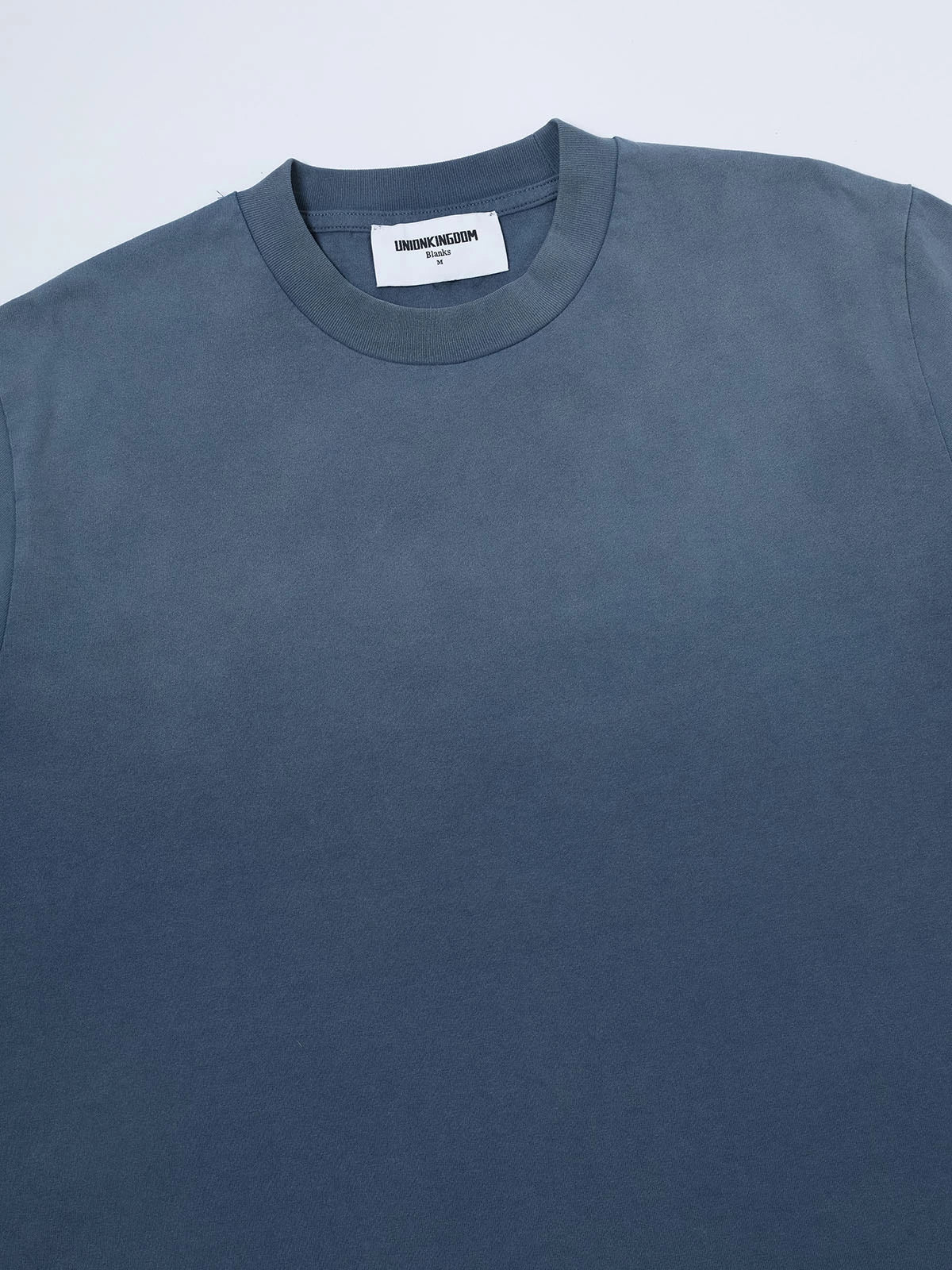 320 GSM BOXY CROPPED 'WASHED BLUE' T-SHIRT - Image 8