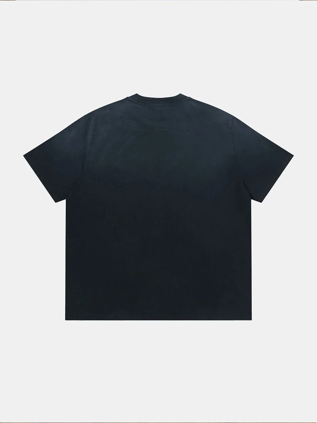 320 GSM BOXY CROPPED 'WASHED NAVY BLUE'  T-SHIRT - Image 6
