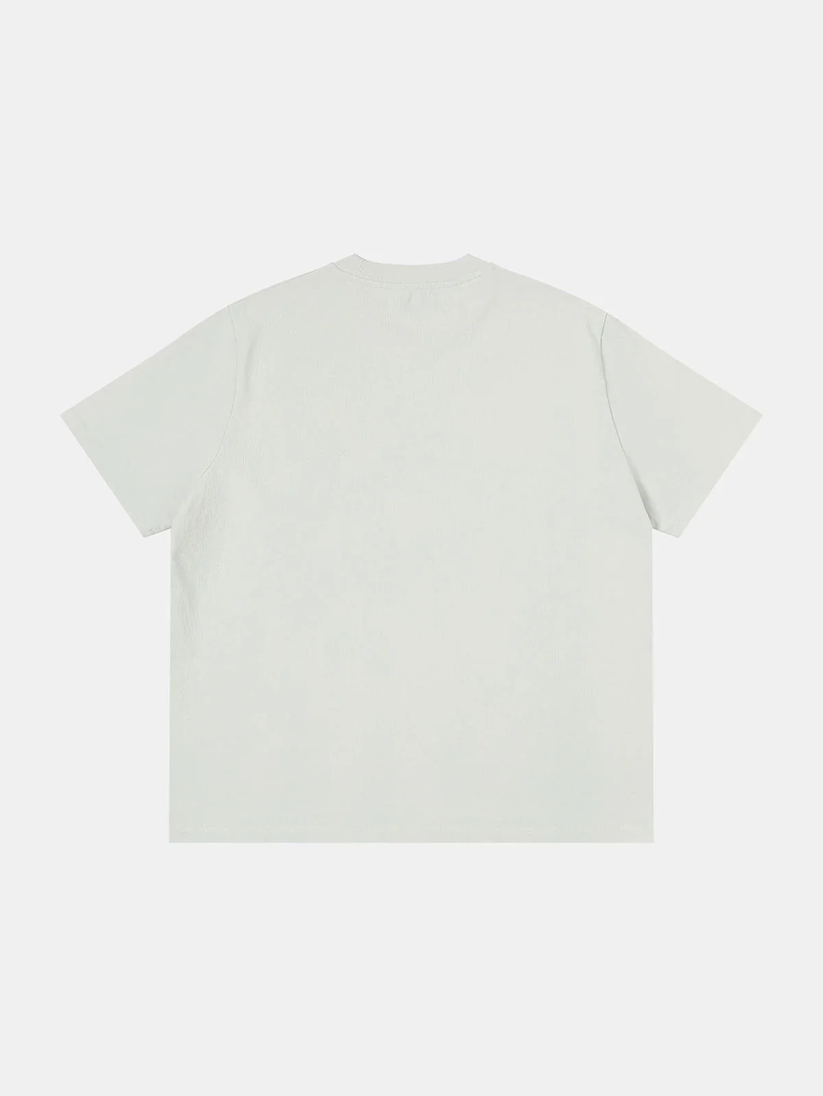 320 GSM BOXY CROPPED 'WASHED OFF WHITE' T-SHIRT - Image 2