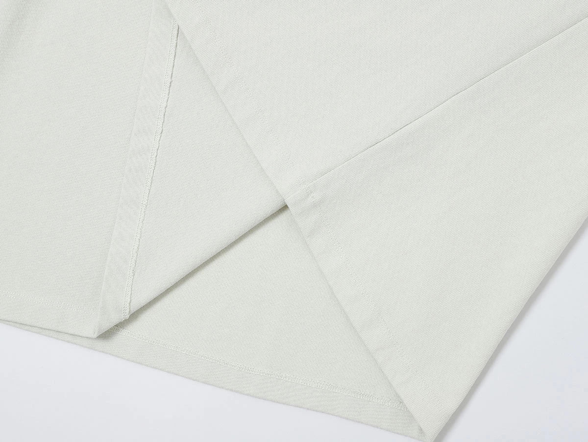 320 GSM BOXY CROPPED 'WASHED OFF WHITE' T-SHIRT - Image 6