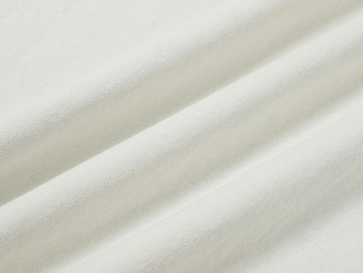 320 GSM BOXY CROPPED 'WASHED OFF WHITE' T-SHIRT - Image 7