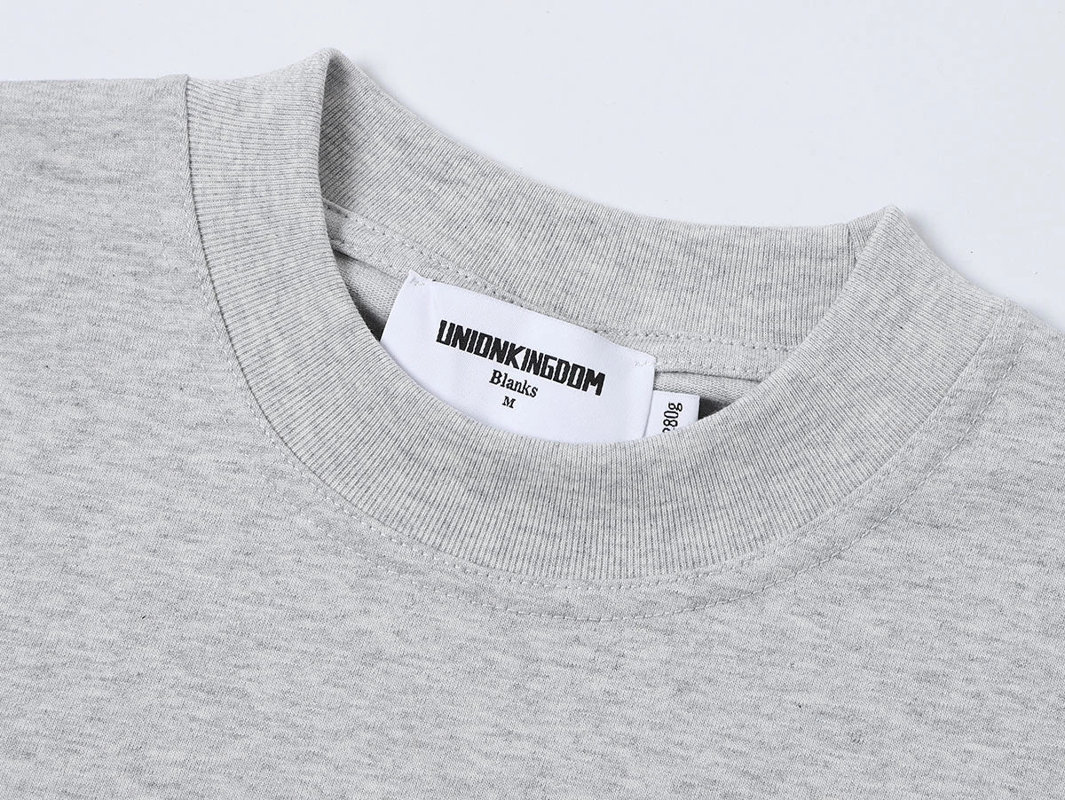 280 GSM LOOSE FIT 'FLOWER GRAY' T-SHIRT - Image 3