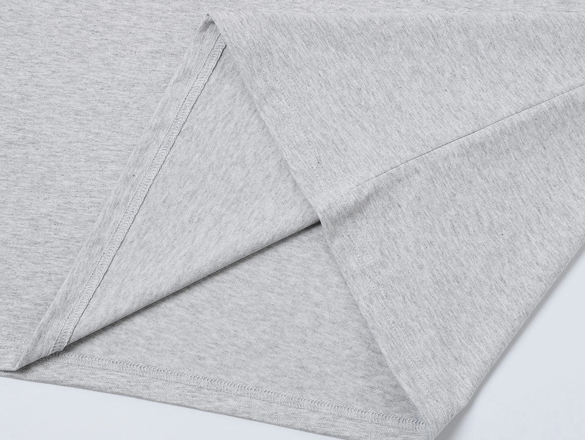 280 GSM LOOSE FIT 'FLOWER GRAY' T-SHIRT - Image 5