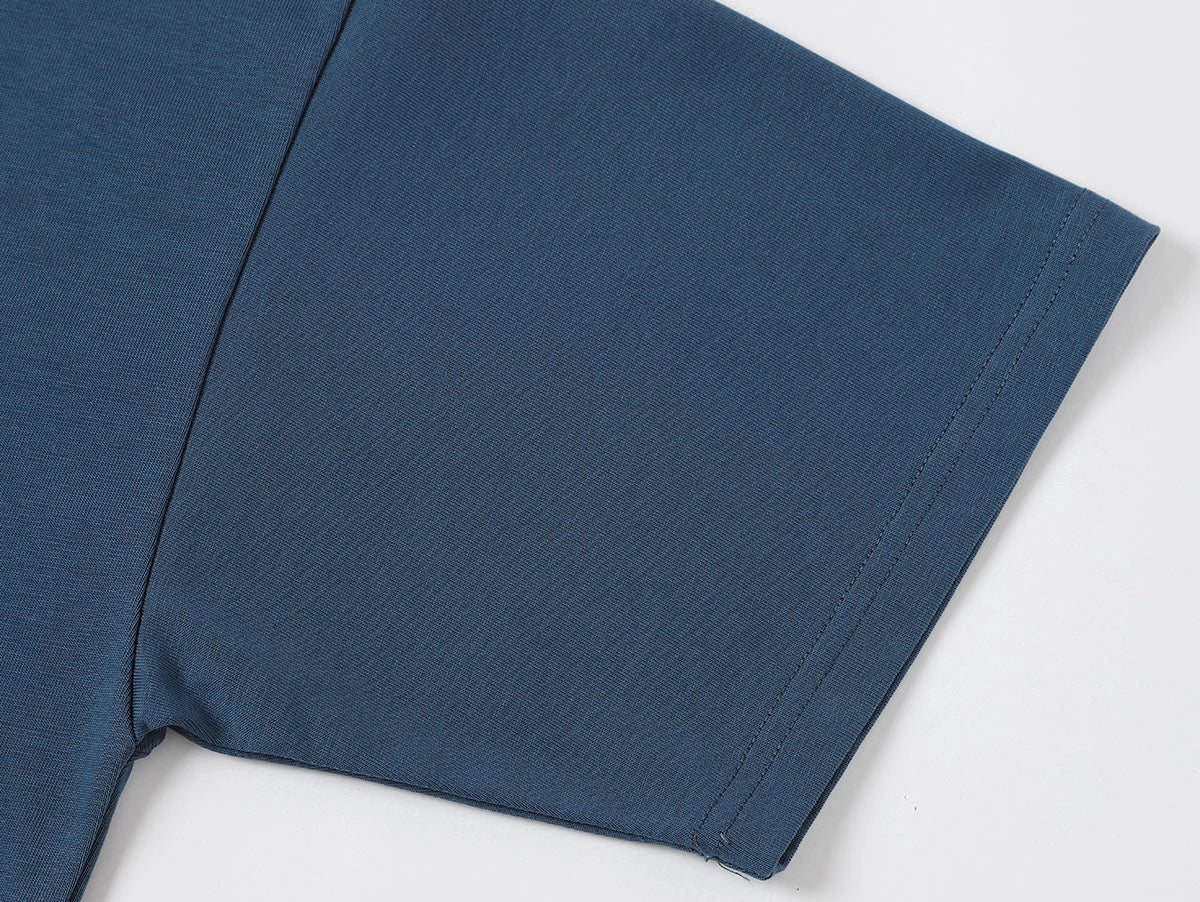 320 GSM LOOSE FIT 'PRUSSIAN BLUE' T-SHIRT - Image 5
