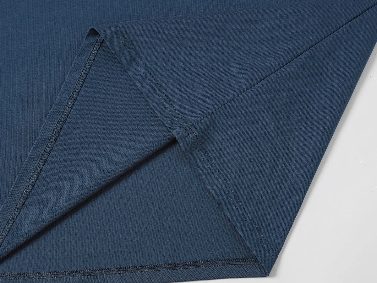 320 GSM LOOSE FIT 'PRUSSIAN BLUE' T-SHIRT - Image 6
