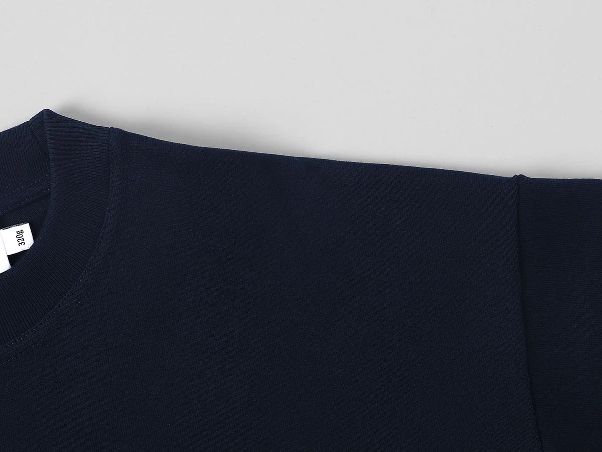 250 GSM LOOSE FIT 'NAVY BLUE' T-SHIRT - Image 4