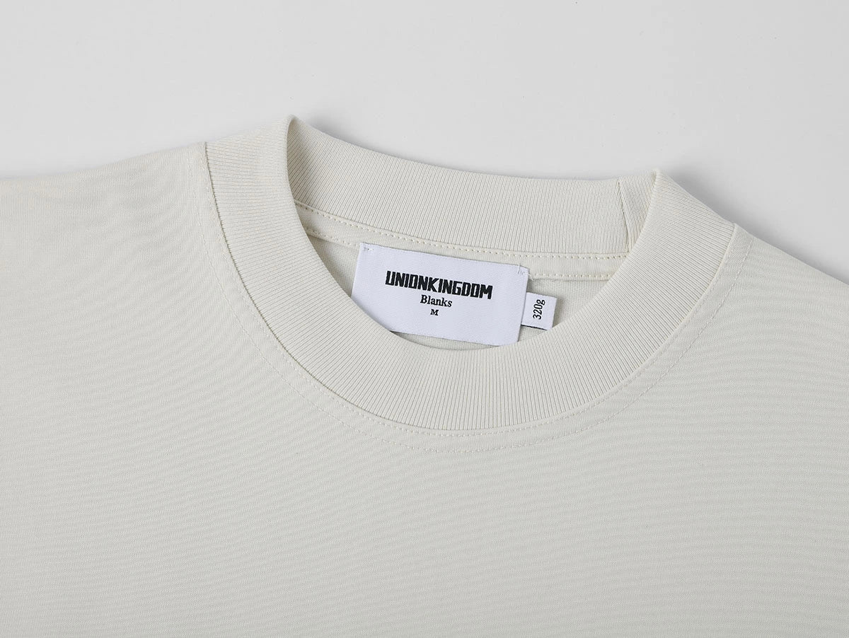 320 GSM LOOSE FIT 'SILVER WHITE' T-SHIRT - Image 3