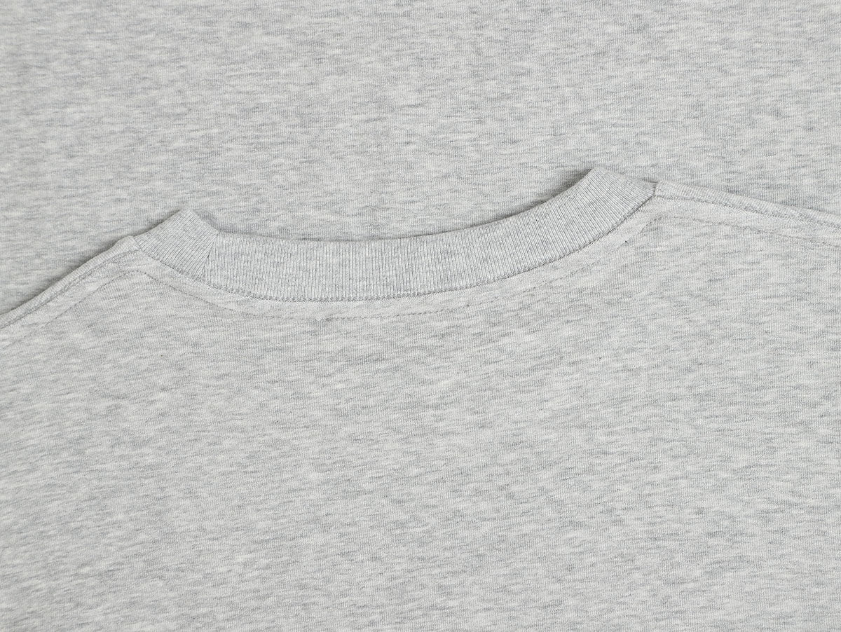 350 GSM NORMAL FIT 'FLOWER GRAY' T-SHIRT - Image 5