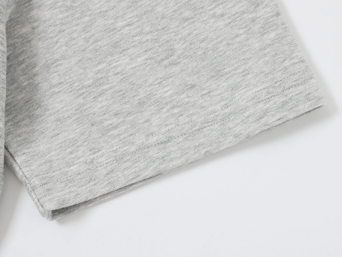 350 GSM NORMAL FIT 'FLOWER GRAY' T-SHIRT - Image 6
