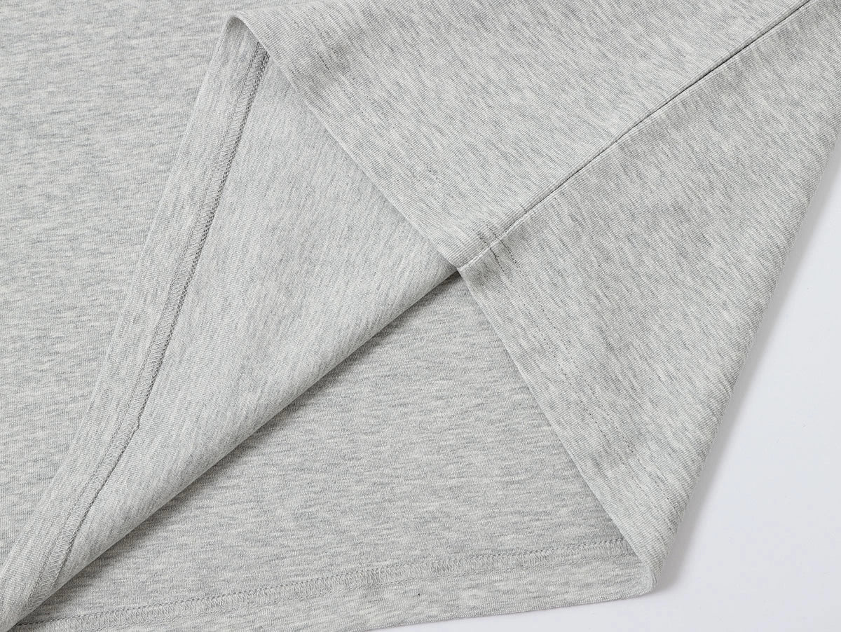 350 GSM NORMAL FIT 'FLOWER GRAY' T-SHIRT - Image 7