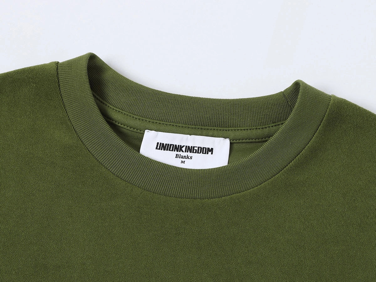 350 GSM NORMAL FIT 'MOSS GREEN' T-SHIRT - Image 3