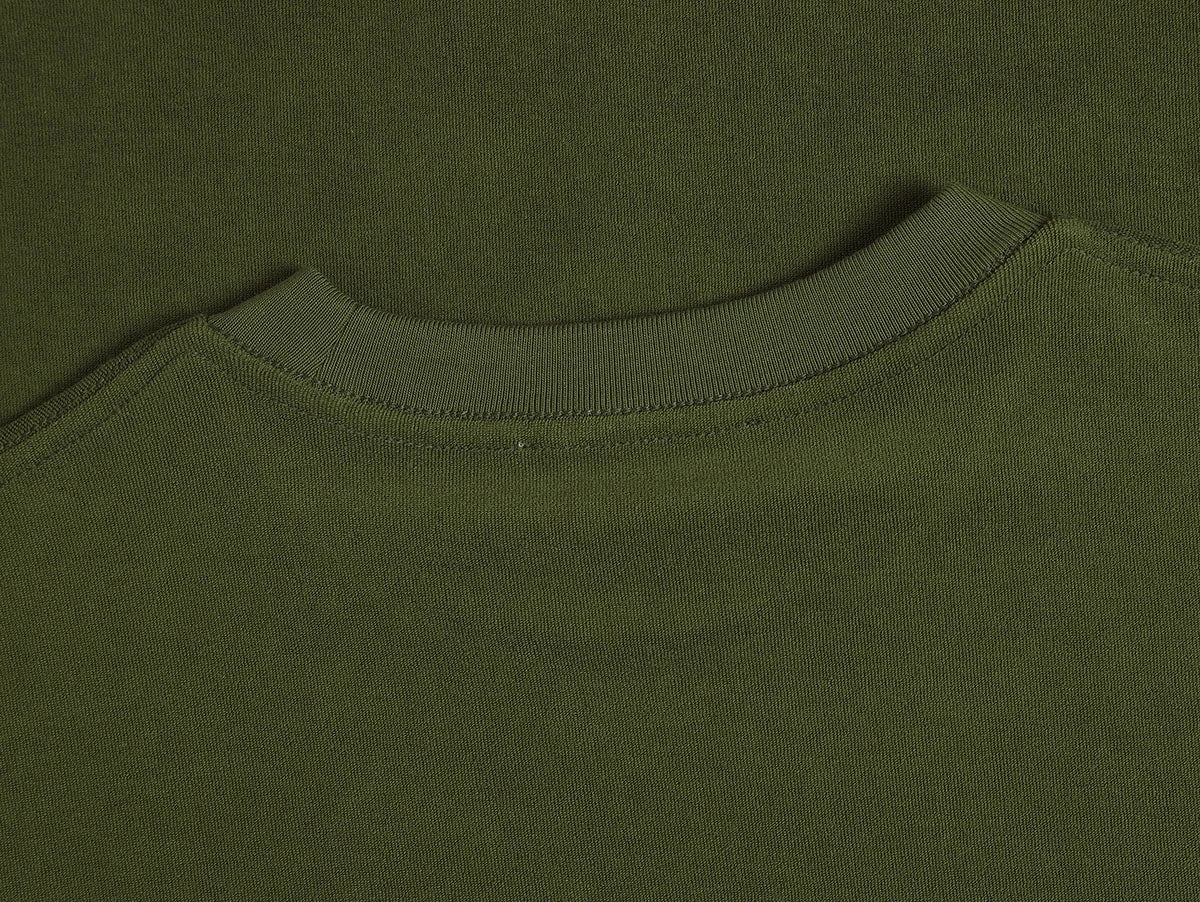 350 GSM NORMAL FIT 'MOSS GREEN' T-SHIRT - Image 4
