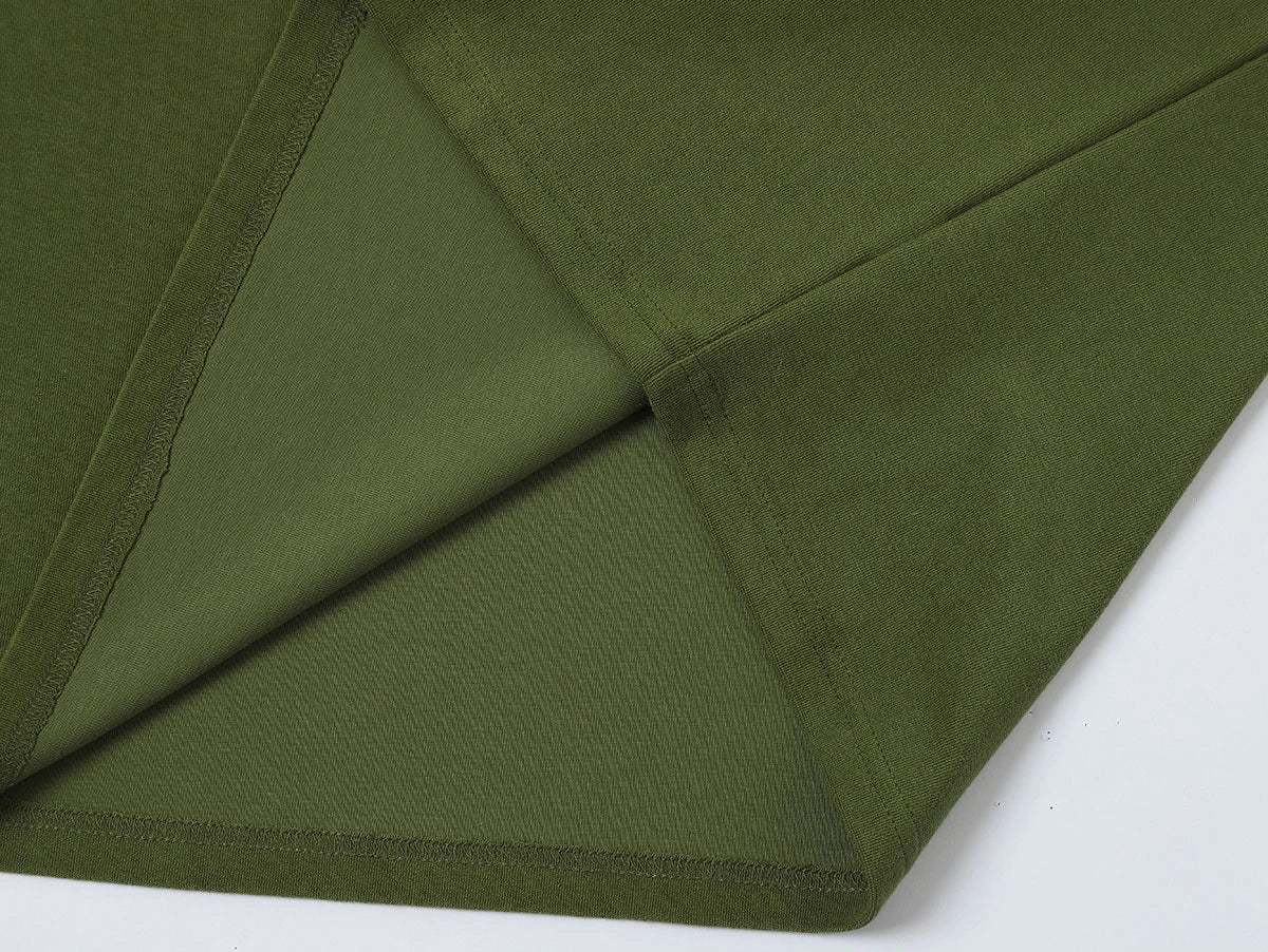 350 GSM NORMAL FIT 'MOSS GREEN' T-SHIRT - Image 6