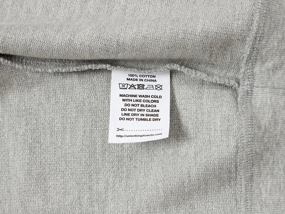 360 GSM  100% COTTON BOXY CROPPED FIT QUARTER-ZIP 'FLOWER GRAY'SWATERSHIRT - Image 6