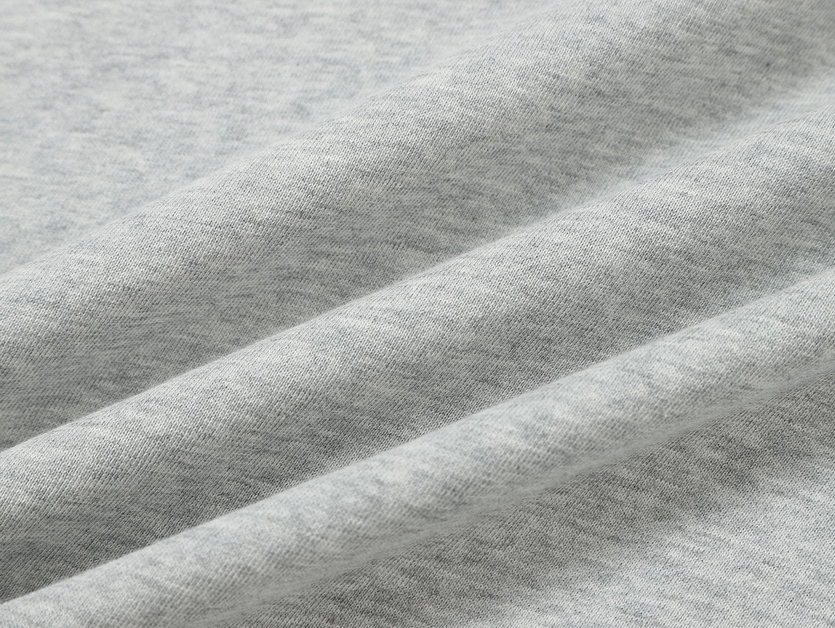 360 GSM 100% COTTON BOXY CROPPED 'FLOWER GRAY' ZIP-UP HOODIE - Image 8