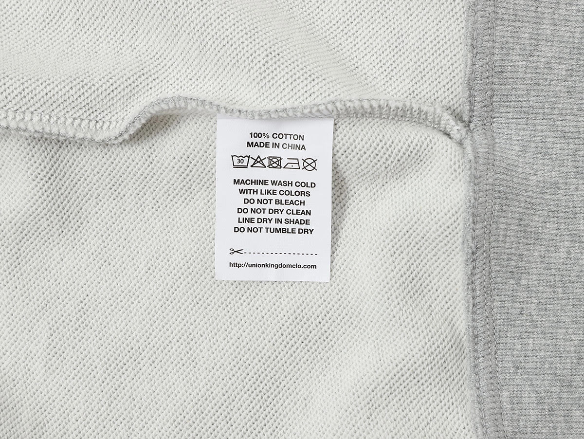 360 GSM 100% COTTON BOXY CROPPED 'FLOWER GRAY' ZIP-UP HOODIE - Image 9