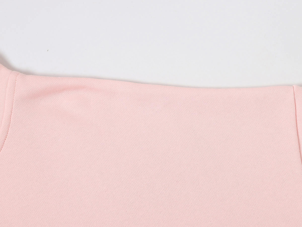 360 GSM 100% COTTON BOXY CROPPED 'PINK' ZIP-UP HOODIE - Image 3